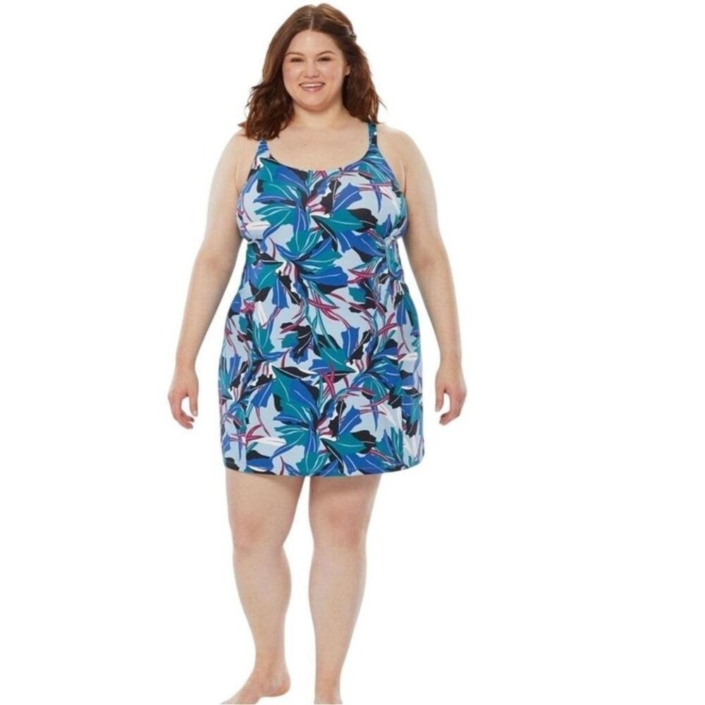 Women's AKHG Lost Lake Swim Dress Plus Size NWT Size 18 The AKHG Lost Lake